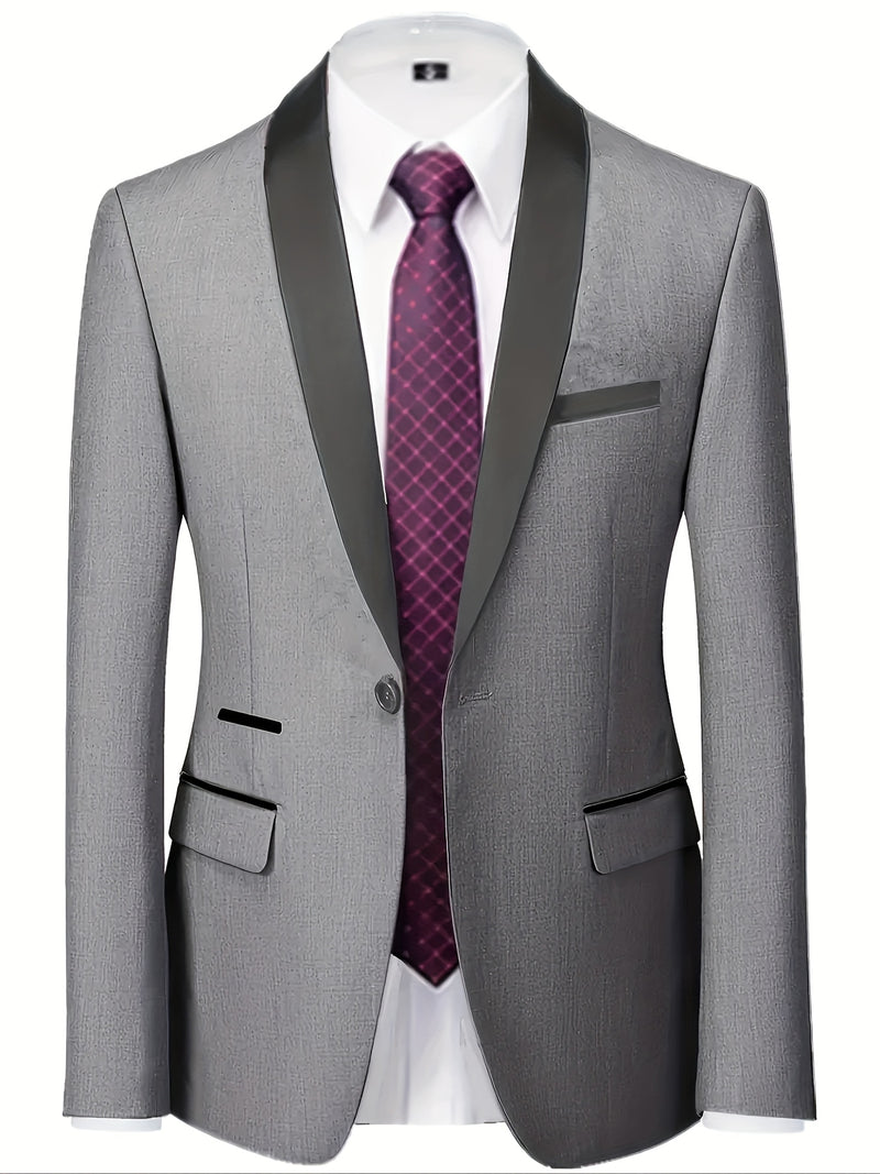 Men'S Premium Two-Piece Suit, Plus-Size Suit Set with Pants.