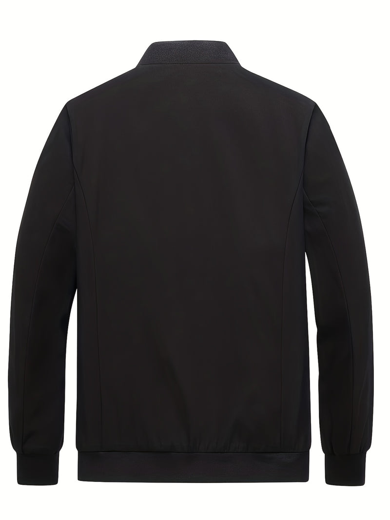 Men'S Casual Versatile Jacket for Young Adults, Stylish Baseball Coat.