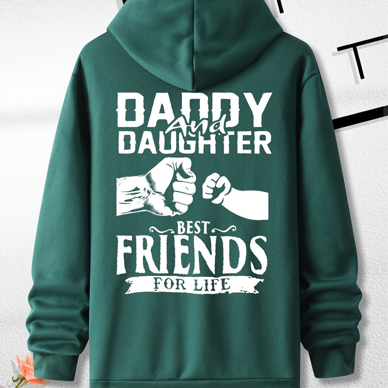 Men's Hooded Sweatshirt with Fashionable Print Design.