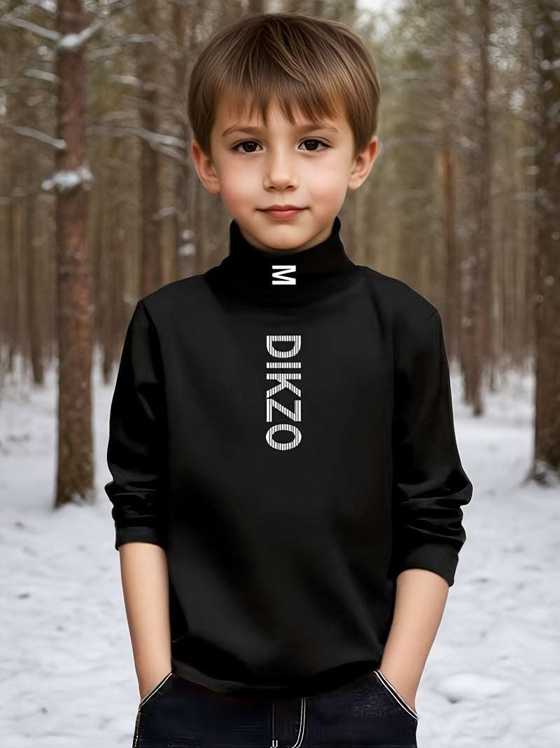 Autumn/Winter Children's Base Layer Shirt, New Heated Long-Sleeve T-Shirt.
