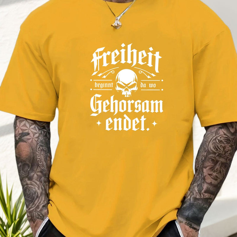 Men's Print Summer Casual Short Sleeve T-Shirt.