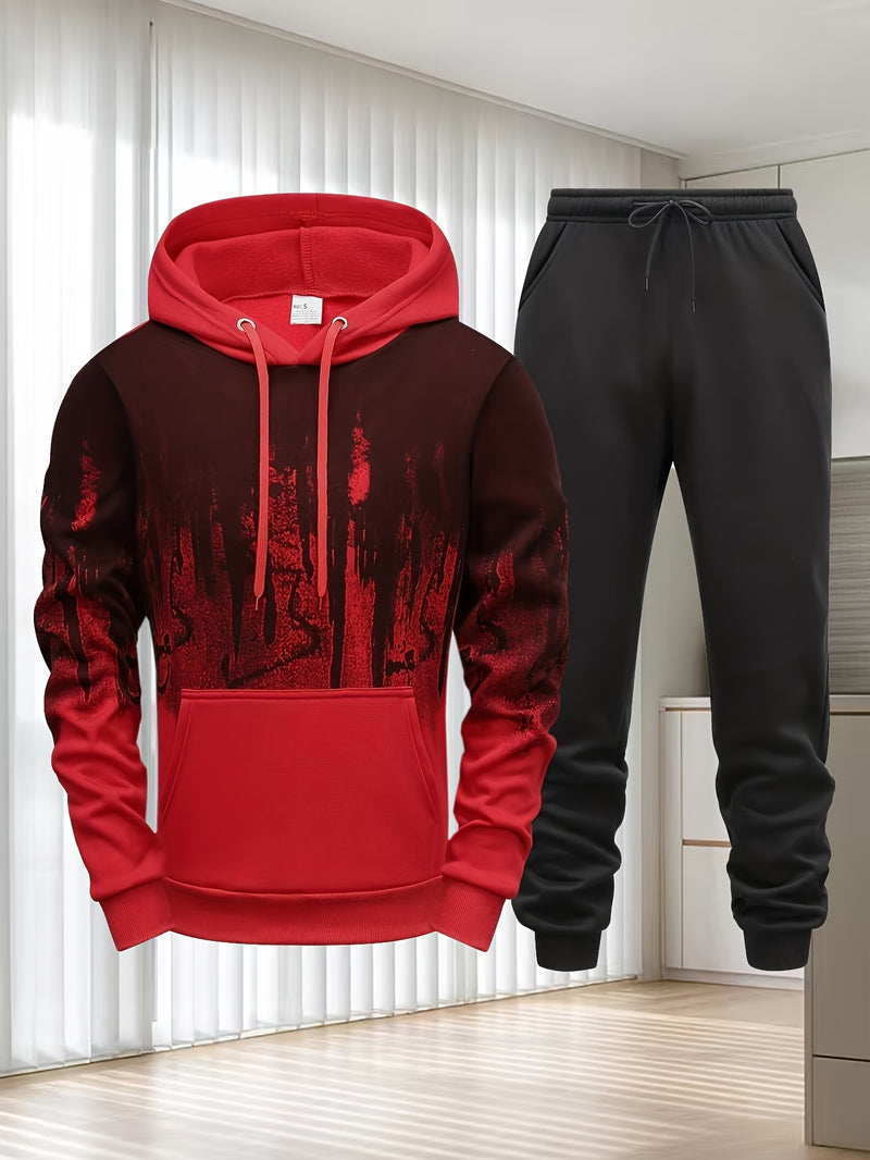 Men's Hooded Sweatshirt & Joggers Set.