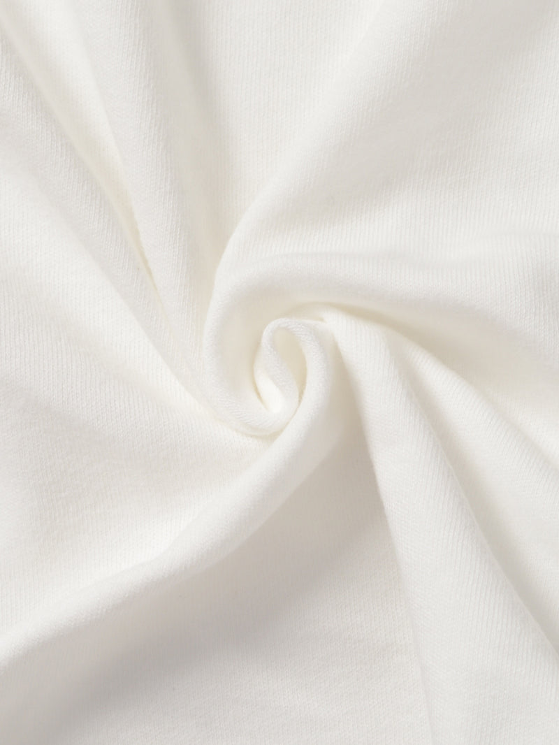 Pure Long-Sleeve Print Bodysuit, Casual Long-Sleeve Jumpsuit for Autumn.