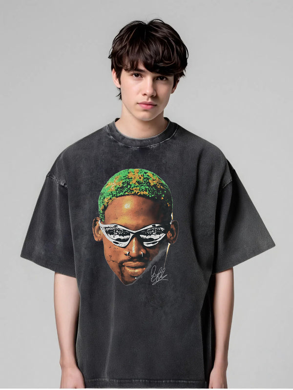 Men'S Vintage Graphic T-Shirt - Oversized