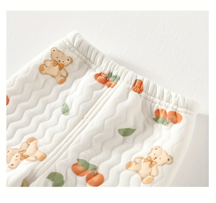 Baby's New Autumn/winter Warm Set, Cute Animal All-over Print.