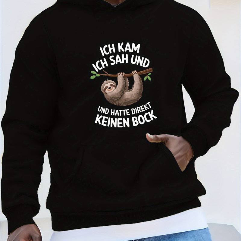 Men’s Hooded Sweatshirt German Sloth.
