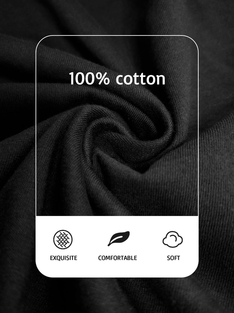 Men's Black Cotton Graphic T-Shirt.