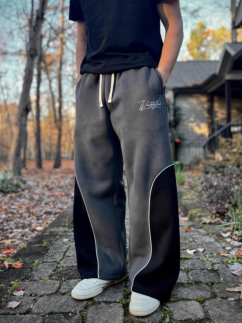 Men's & Women's Y2K Streetwear Oversized Straight-Leg Jeans-Style.