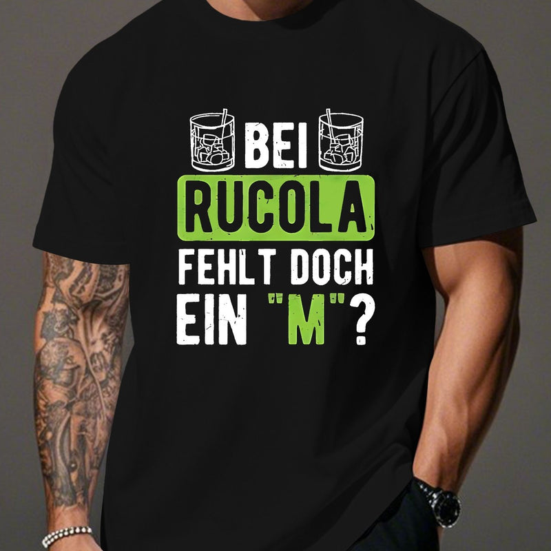 Men’s Funny German Humor Crinkle Plus Size T-Shirt.