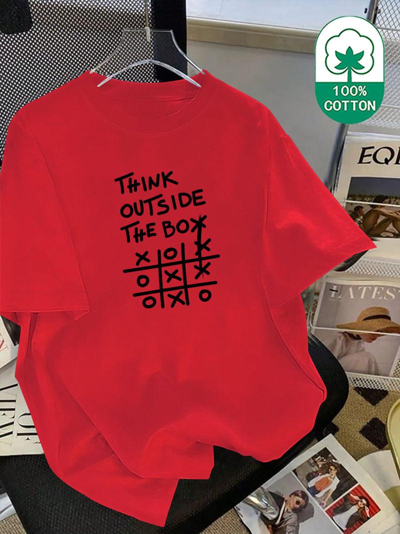 Men's heavyweight Cotton crew-neck T-shirt.