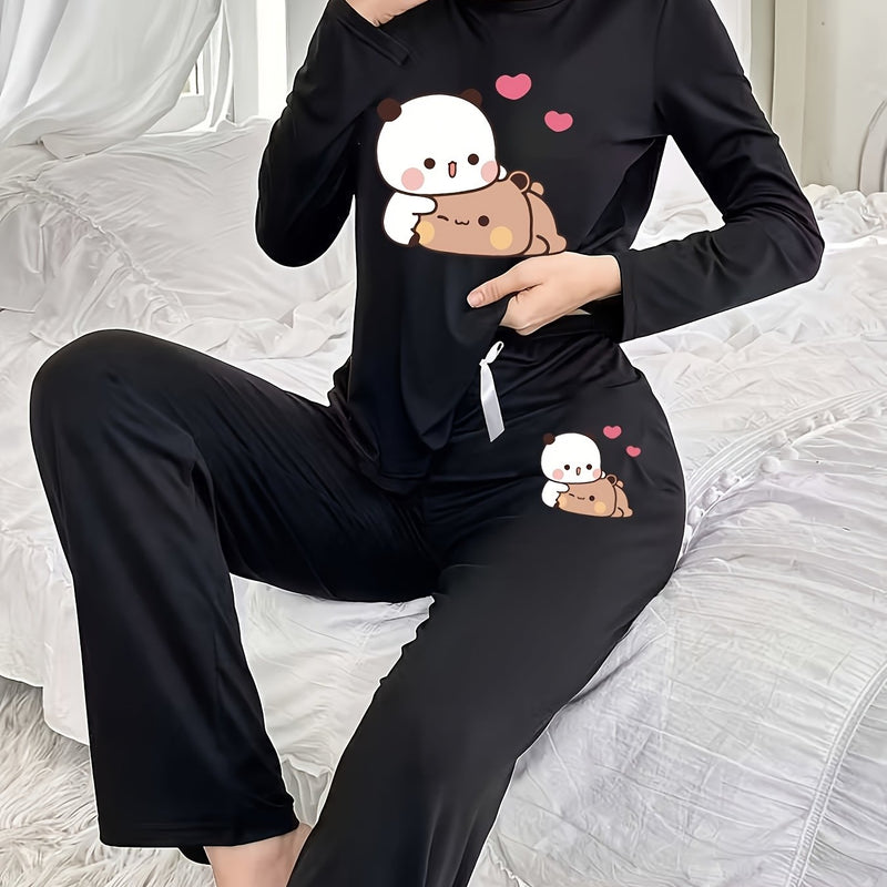 Women's home clothing two-piece set.