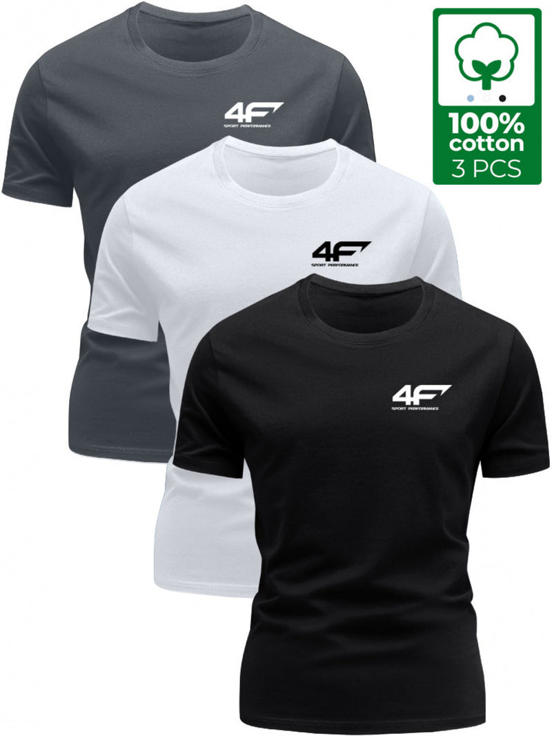 3pcs Men’s T-Shirts - Unique Print Tees.
