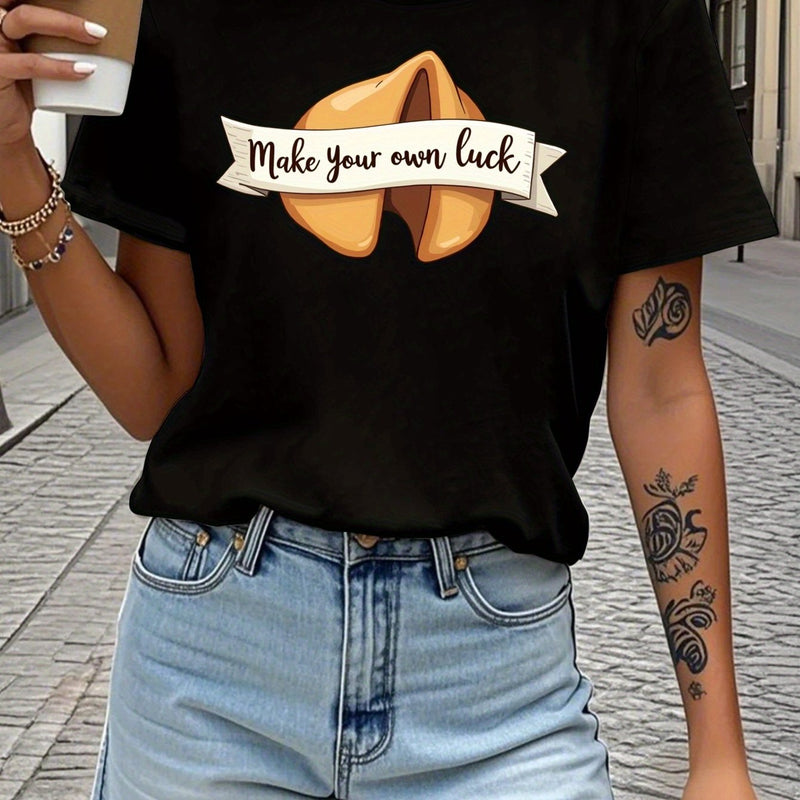 Women's Navy Blue T-Shirt.