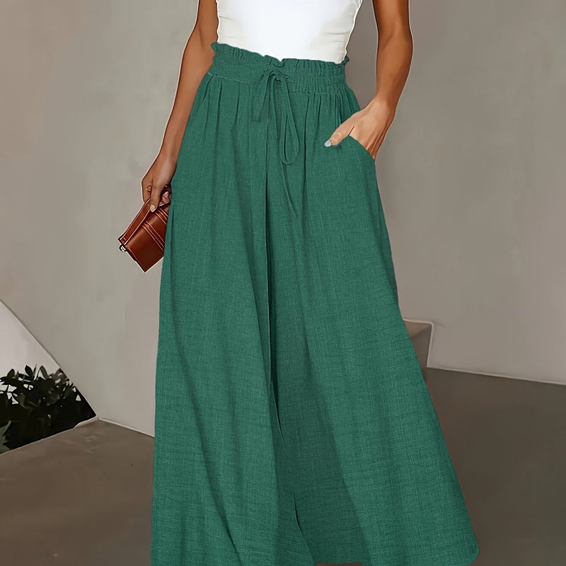 Spring And Autumn Women's Loose Long Pants.