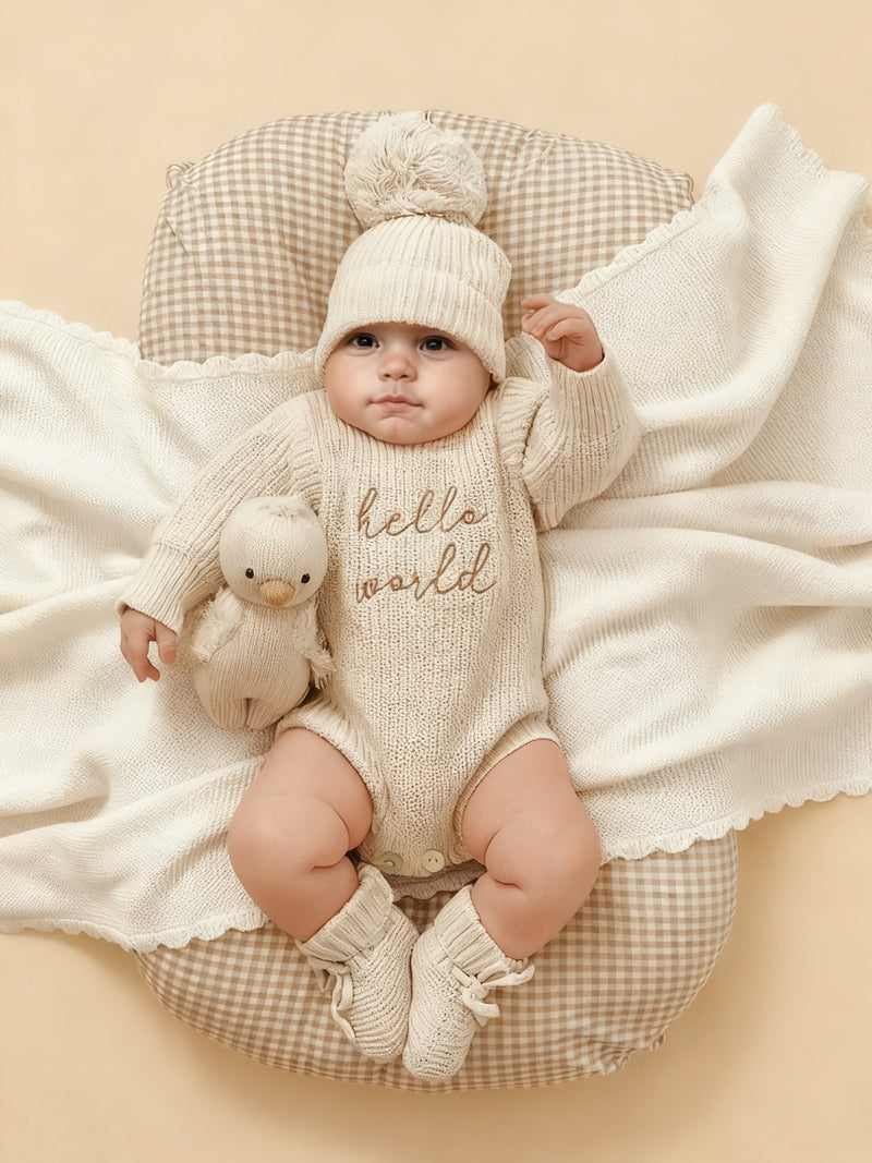 2pcs Photography Outfit, Hooded Sweater.