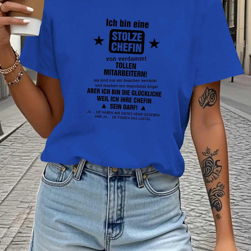 Women's T-Shirt with Short Sleeves.