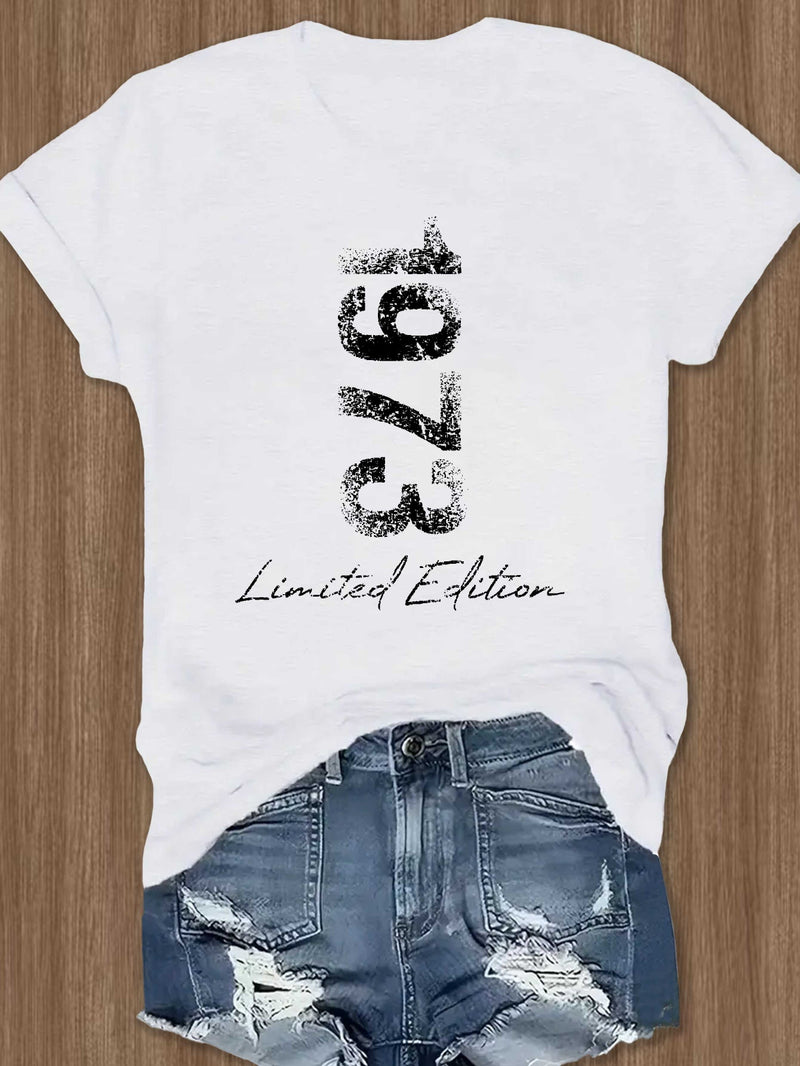 Women's T-Shirt Made of with Short Sleeves.