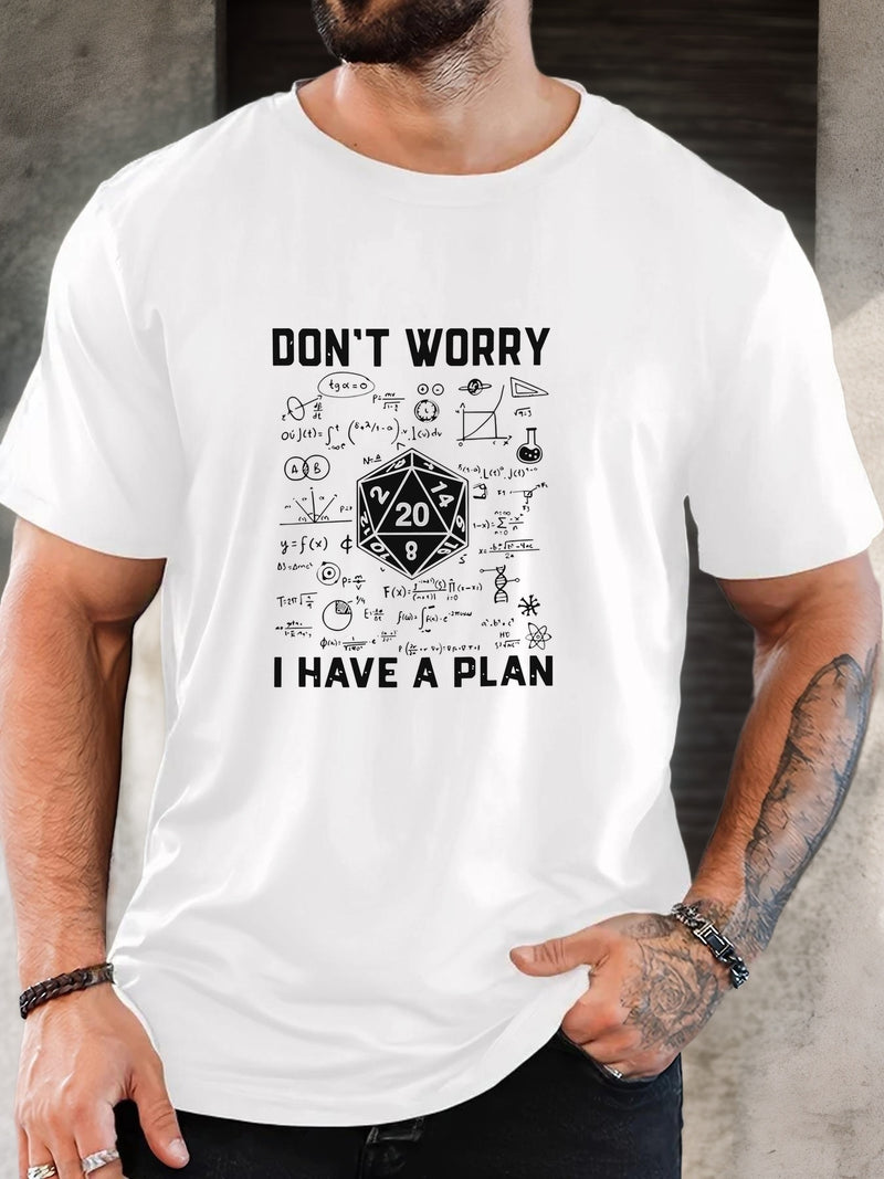 Men's Graphic T-Shirt - Casual Crew Neck, Short Sleeve.