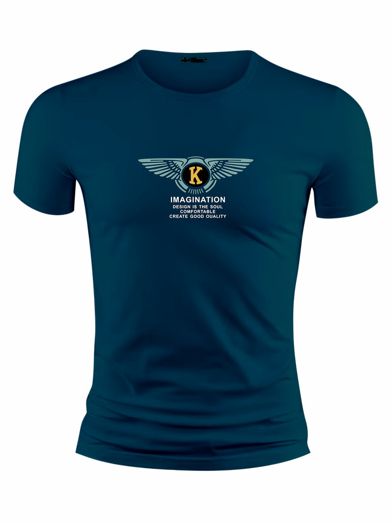 3pcs Men's Casual Short-sleeve Cotton Crew Neck T-shirt Set.