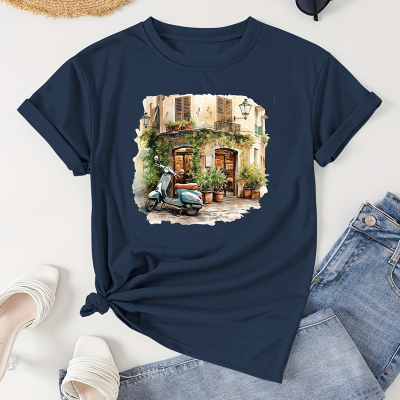 Women’s Casual Short Sleeve T-Shirt.