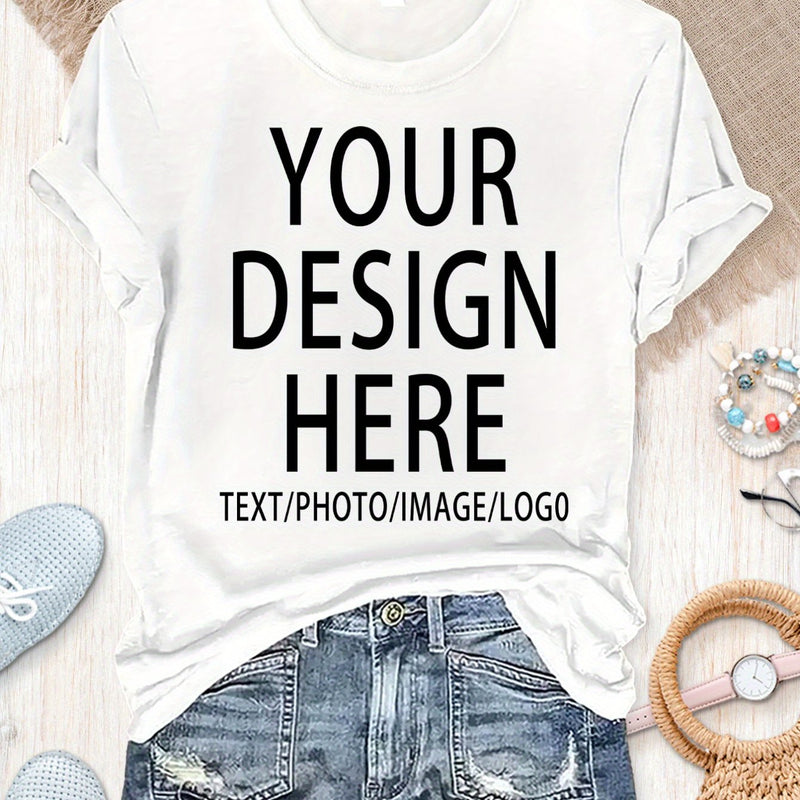 Women's Custom Photo/Logo T-Shirt.