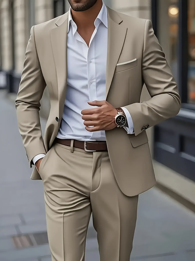 Men's Two-Piece Formal Suit by Elitefit.