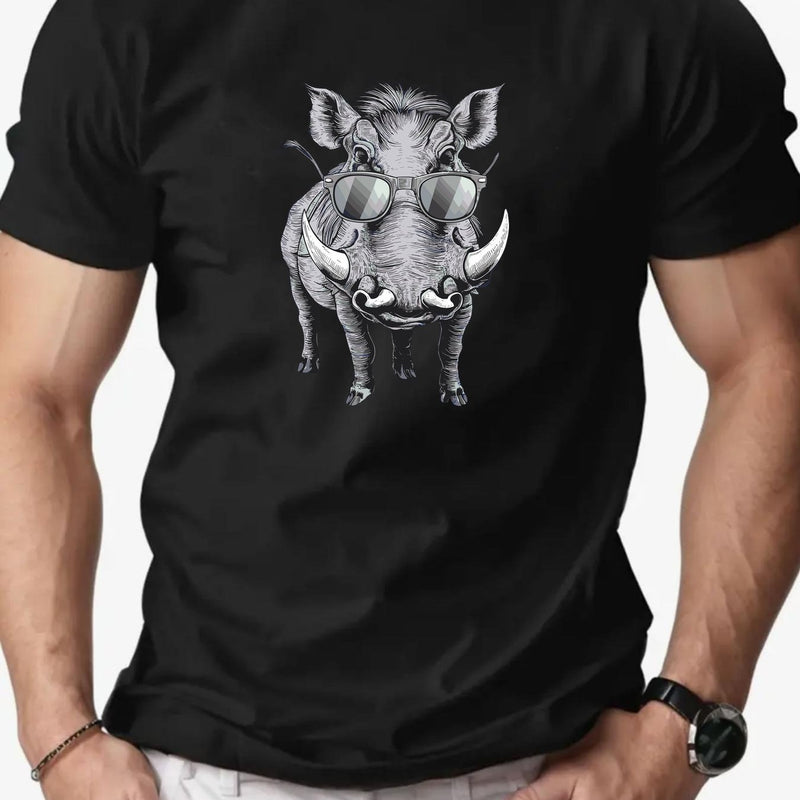 Men's Fashion Casual Crew Neck Short T-Shirt.