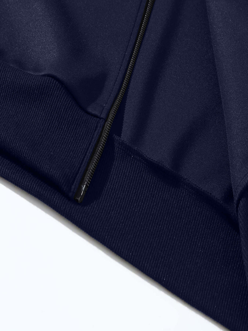 Men's Two-Piece Round Neck Jacket and Pants.