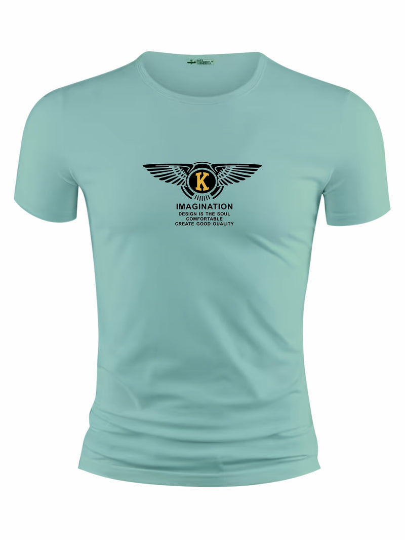 3pcs Men's Casual Short-sleeve Cotton Crew Neck T-shirt Set.