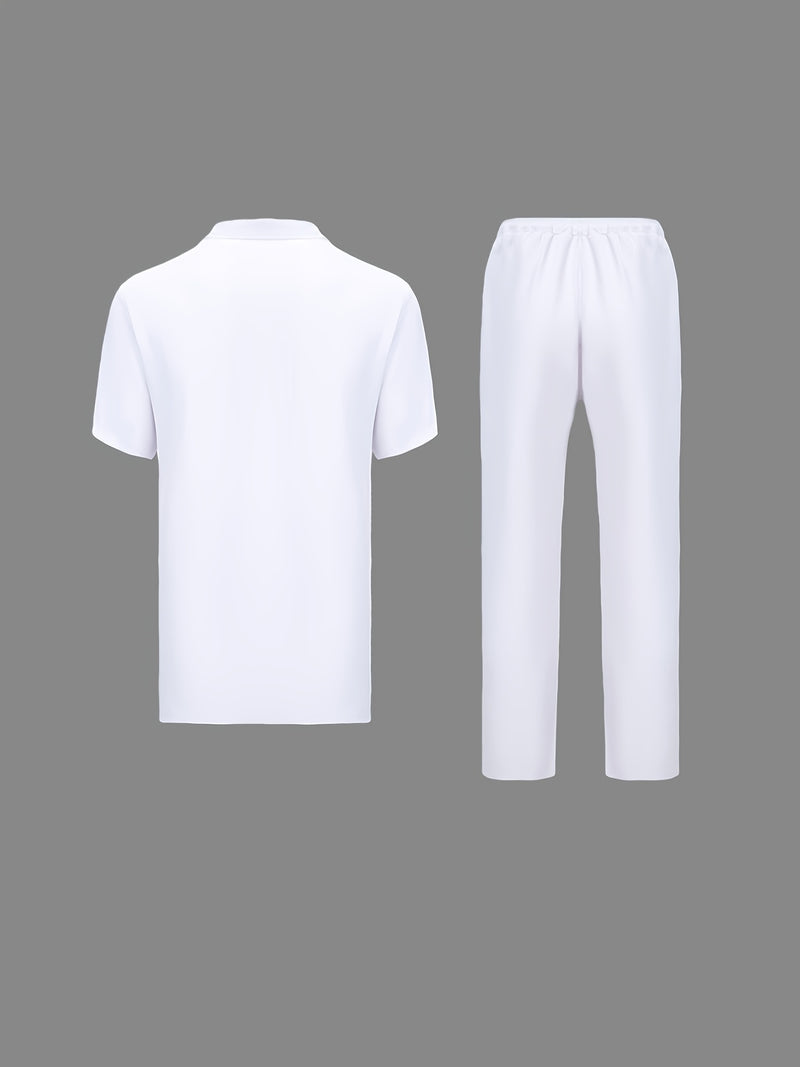 African Men'S Dashiki Suit, Men'S Suit, Button Cardigan Short.