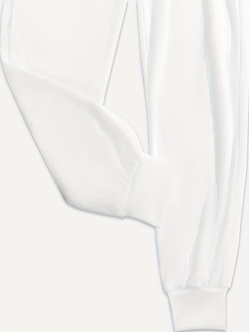 Women's Two-Piece Outfit Featuring Pants with a Letter Print.