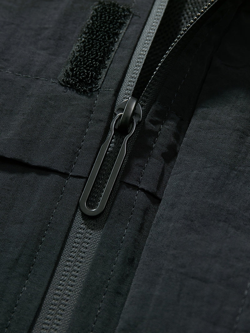 Men's Stylish Two-Piece Casual Jacket with Drawstring.