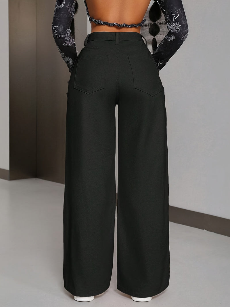 Women's Straight-Leg Wide-Leg Jeans.