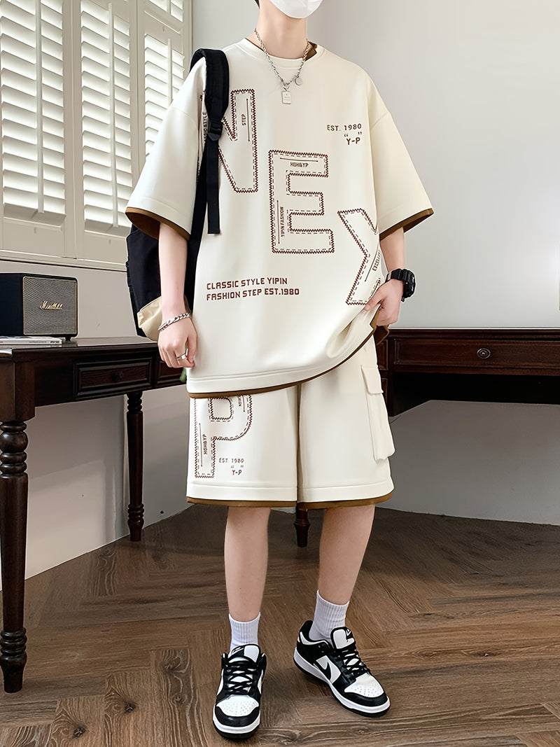 Sportswear Set, Youth Student Casual Two-Piece Outfit.