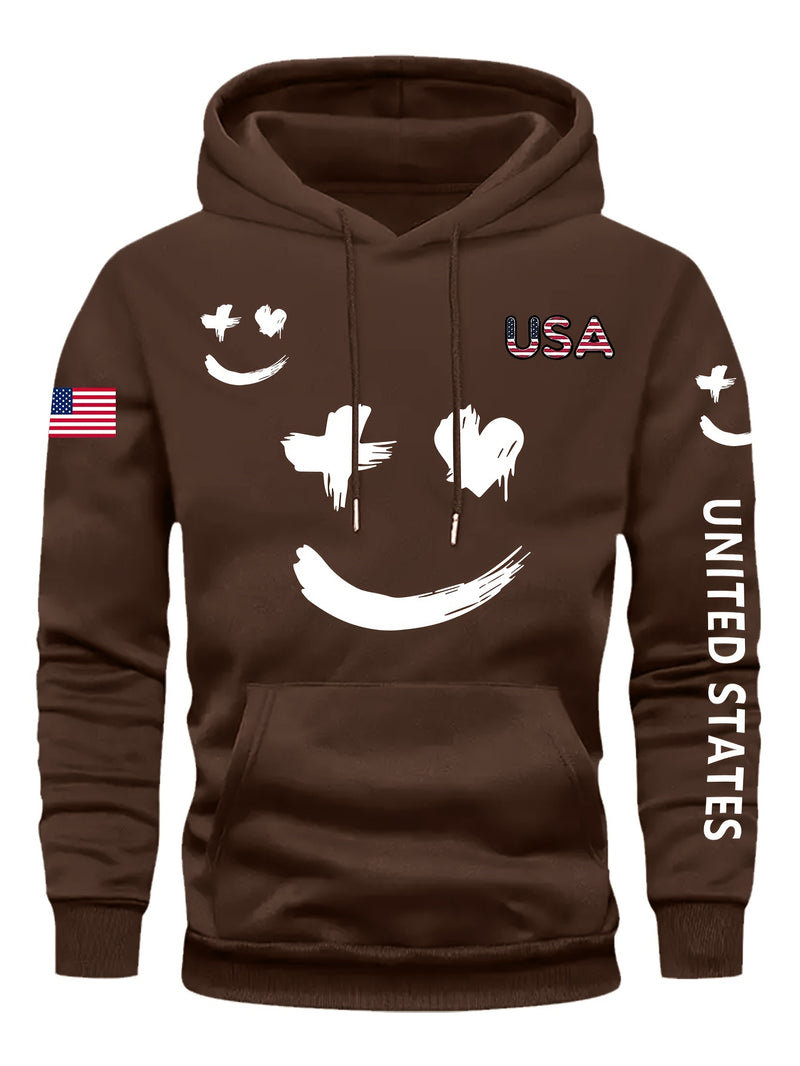 Men's Casual And Versatile Hooded Sweatshirt.