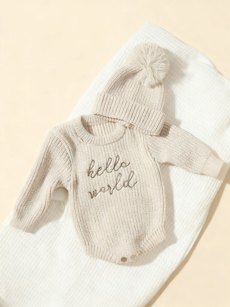 2pcs Photography Outfit, Hooded Sweater.