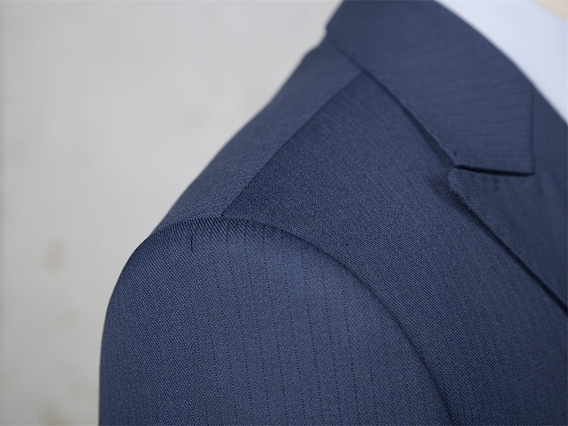 Men's Double-Breasted Suit Set, Casual Formal Wear.