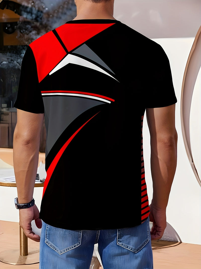 3pcs Men's Fashion Casual Crew Neck Short Sleeve T-Shirts.