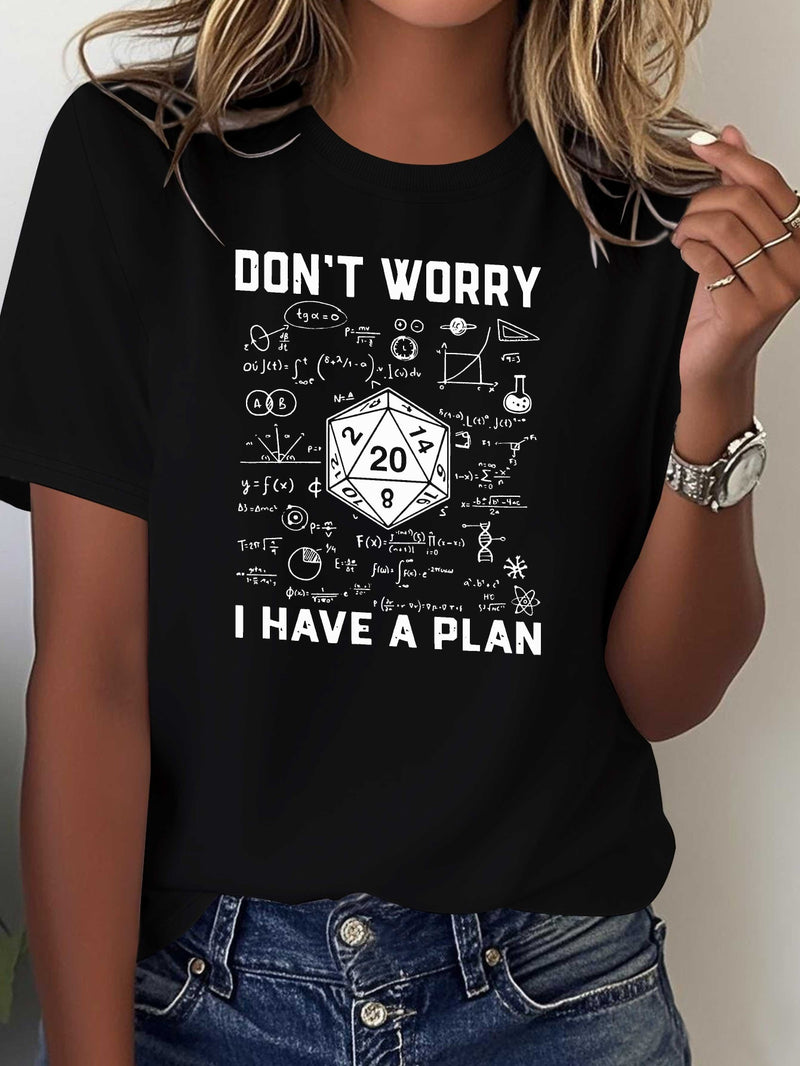 Women's Printed T-shirt Comfortable and Versatile Casual Short Sleeves.