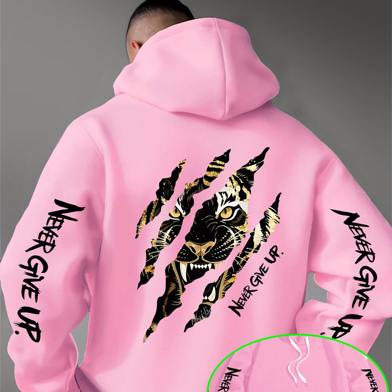 Men's Casual Personality Hooded Sweatshirt.