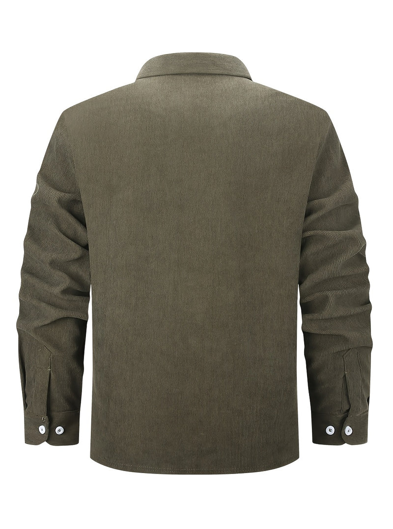 Men’s Shirt Inside Warm Long Sleeve Jacket.