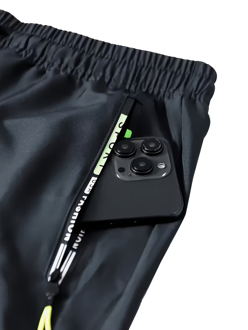 Men's Heavy-Duty Work Pants with Zipper Pockets.