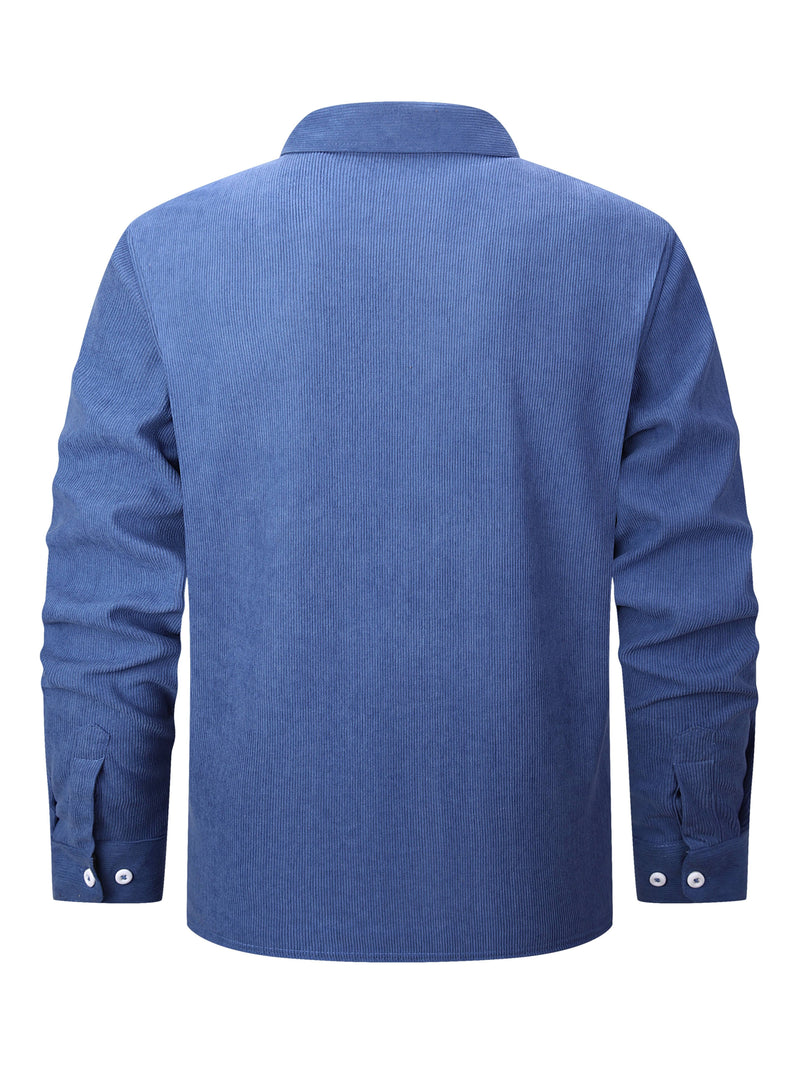 Men’s Shirt Inside Warm Long Sleeve Jacket.