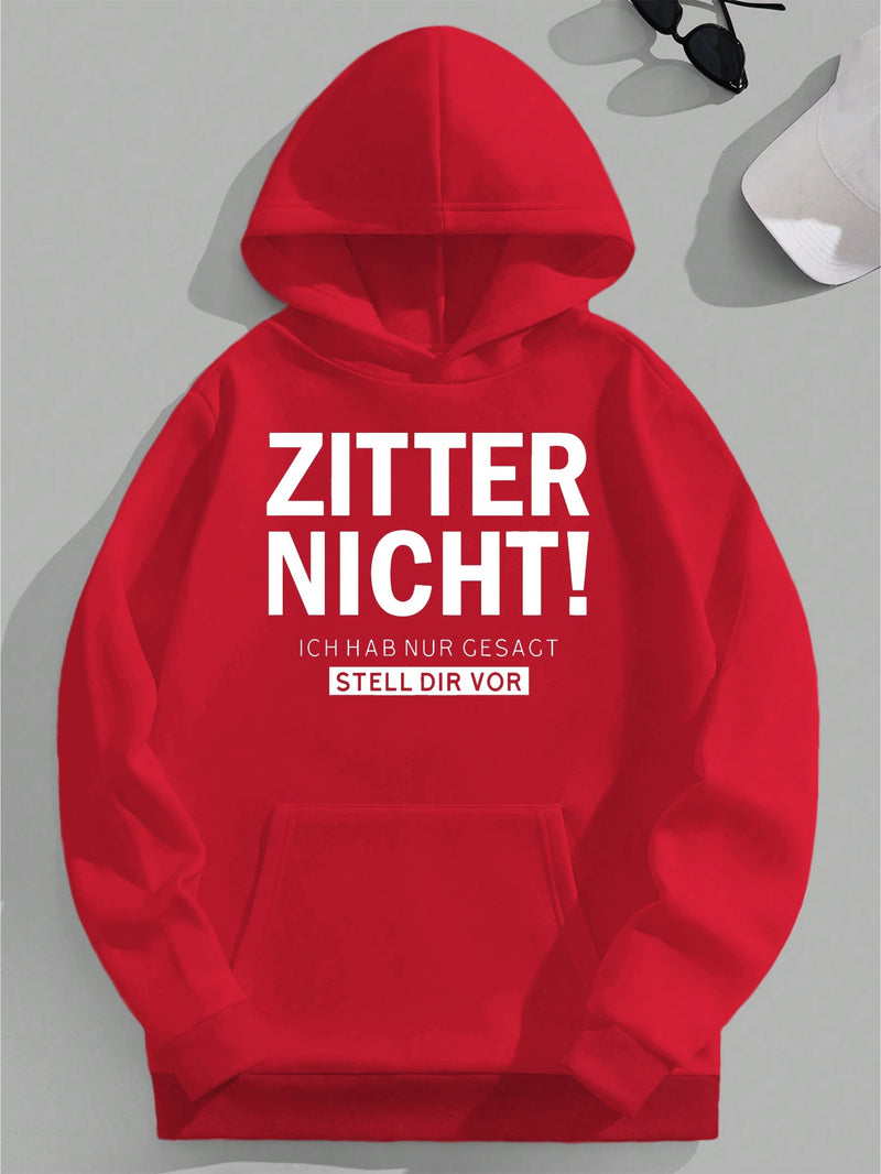 Men's Hooded Sweatshirt Interesting German.