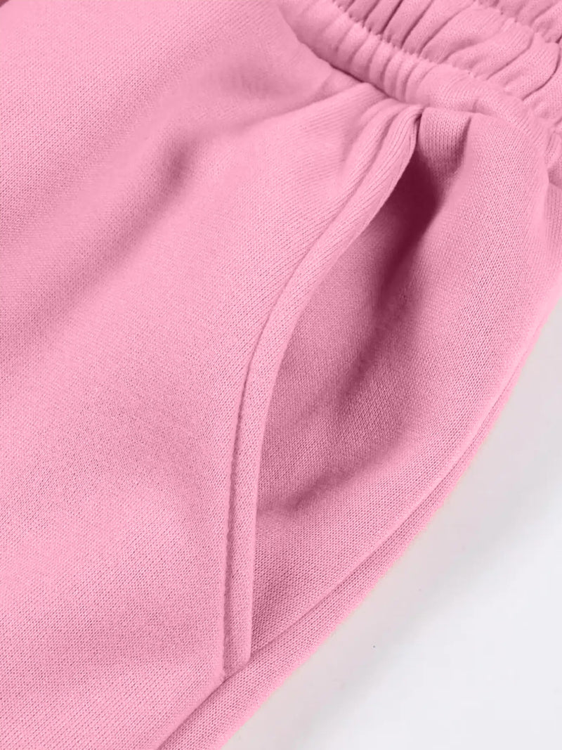 Women's European and American Fashion -Lined Hooded Sweatshirt and Pants.