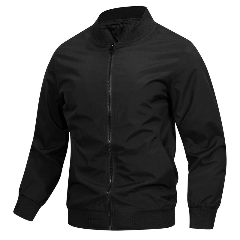 Men's Pilot Jacket Casual Fashion Lightweight Full-Zip Windbreaker Coat.