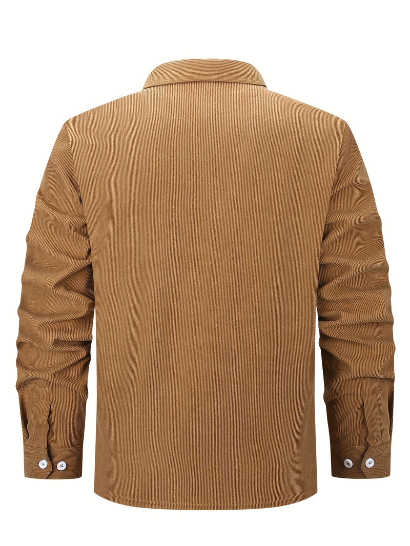 Men’s Shirt Inside Warm Long Sleeve Jacket.