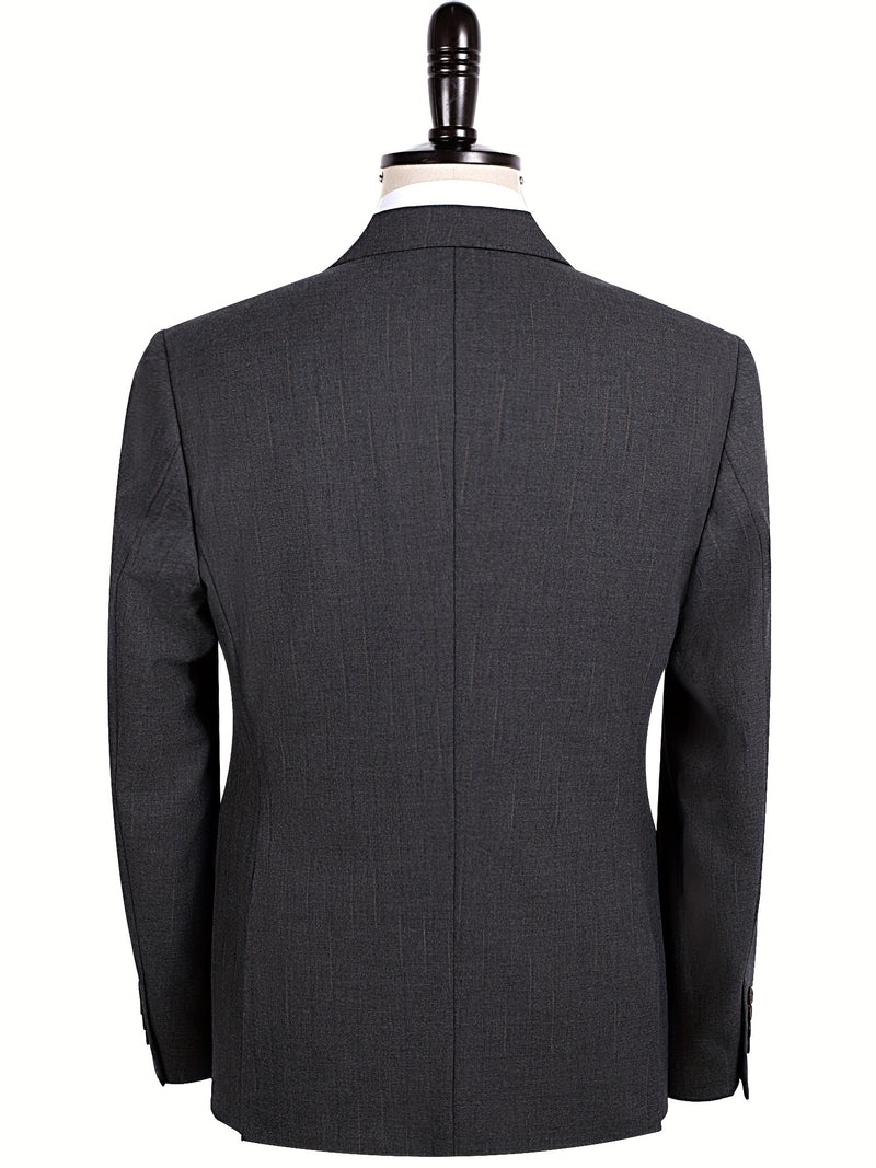 2pcs Men's Suit Set Includes Jacket + Trousers Only