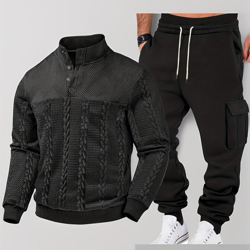 Men's Autumn/Winter Two-Piece Set.