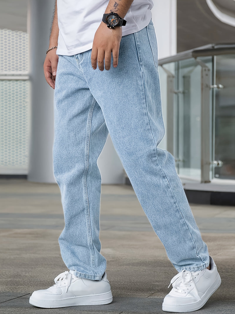 Men's Casual Stretch Denim Long Pants.
